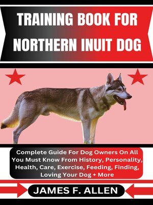 cover image of TRAINING BOOK FOR NORTHERN INUIT DOG